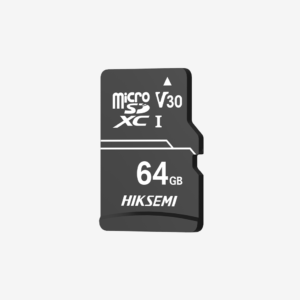 Tampak depan kartu memori TF Card MicroSD 64GB HIKSEMI NEO HOME beserta adapter