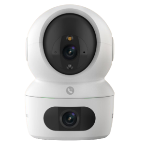 Tampak depan kamera CCTV Wi-Fi pintar lensa ganda EZVIZ H7c Dual 2K+
