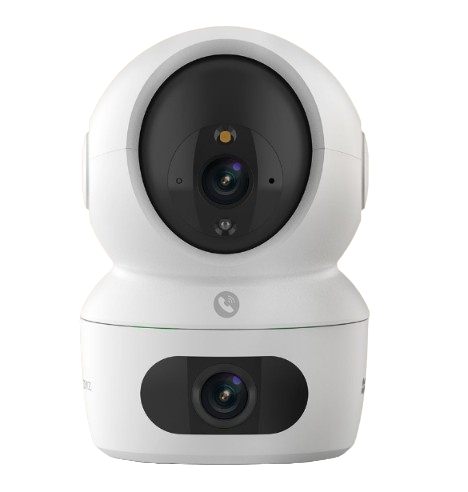 Tampak depan kamera CCTV Wi-Fi pintar lensa ganda EZVIZ H7c Dual 2K+