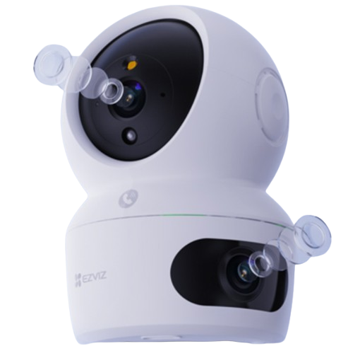 Ilustrasi lensa ganda pada EZVIZ H7c Dual